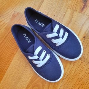 NEW Childrens Place navy blue white sneakers size 11 toddler